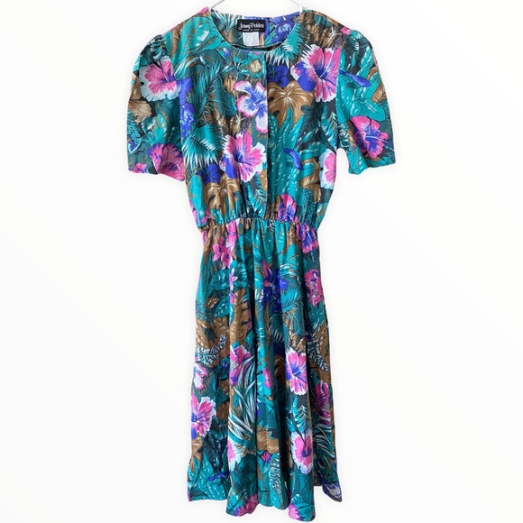 Vintage Jenny Petites Floral Dress - Picture 4 of 11